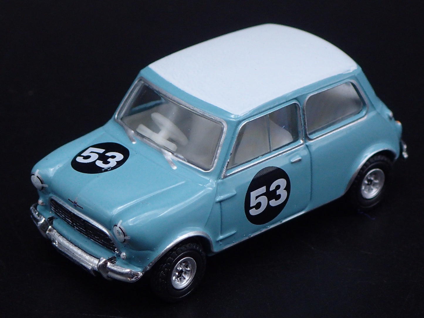 1959-1967 AUSTIN MORRIS COOPER S MK1 TEAL 1:64 SCALE DIORAMA DIECAST MODEL CAR