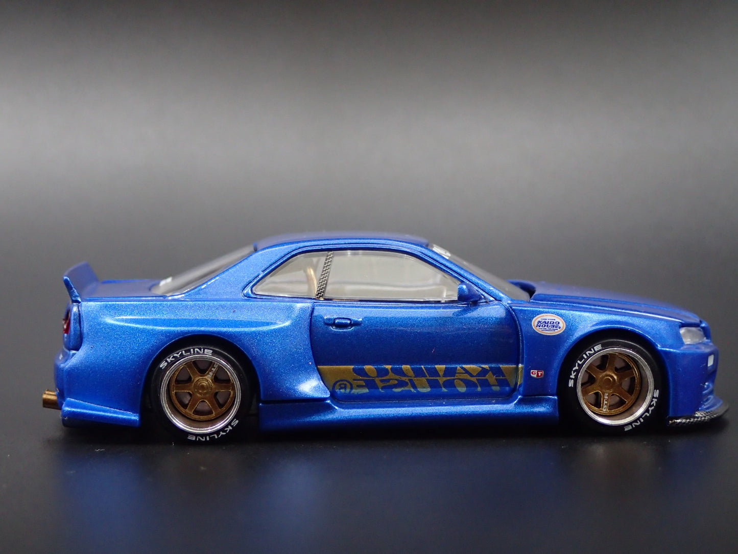 1999-2002 NISSAN SKYLINE GTR R34 KAIDO RACING V2 1:64 SCALE DIECAST MODEL CAR