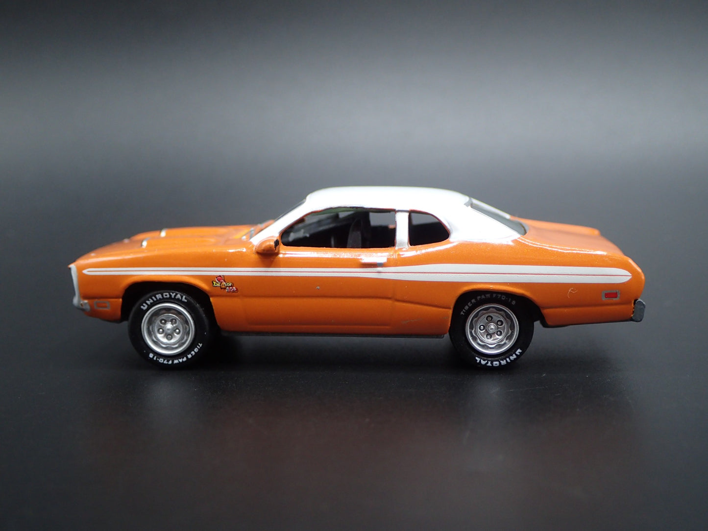 1971 71 DODGE DEMON ORANGE 1/64 SCALE COLLECTIBLE DIORAMA DIECAST MODEL CAR