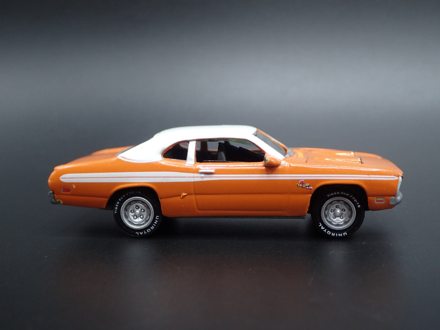 1971 71 DODGE DEMON ORANGE 1/64 SCALE COLLECTIBLE DIORAMA DIECAST MODEL CAR
