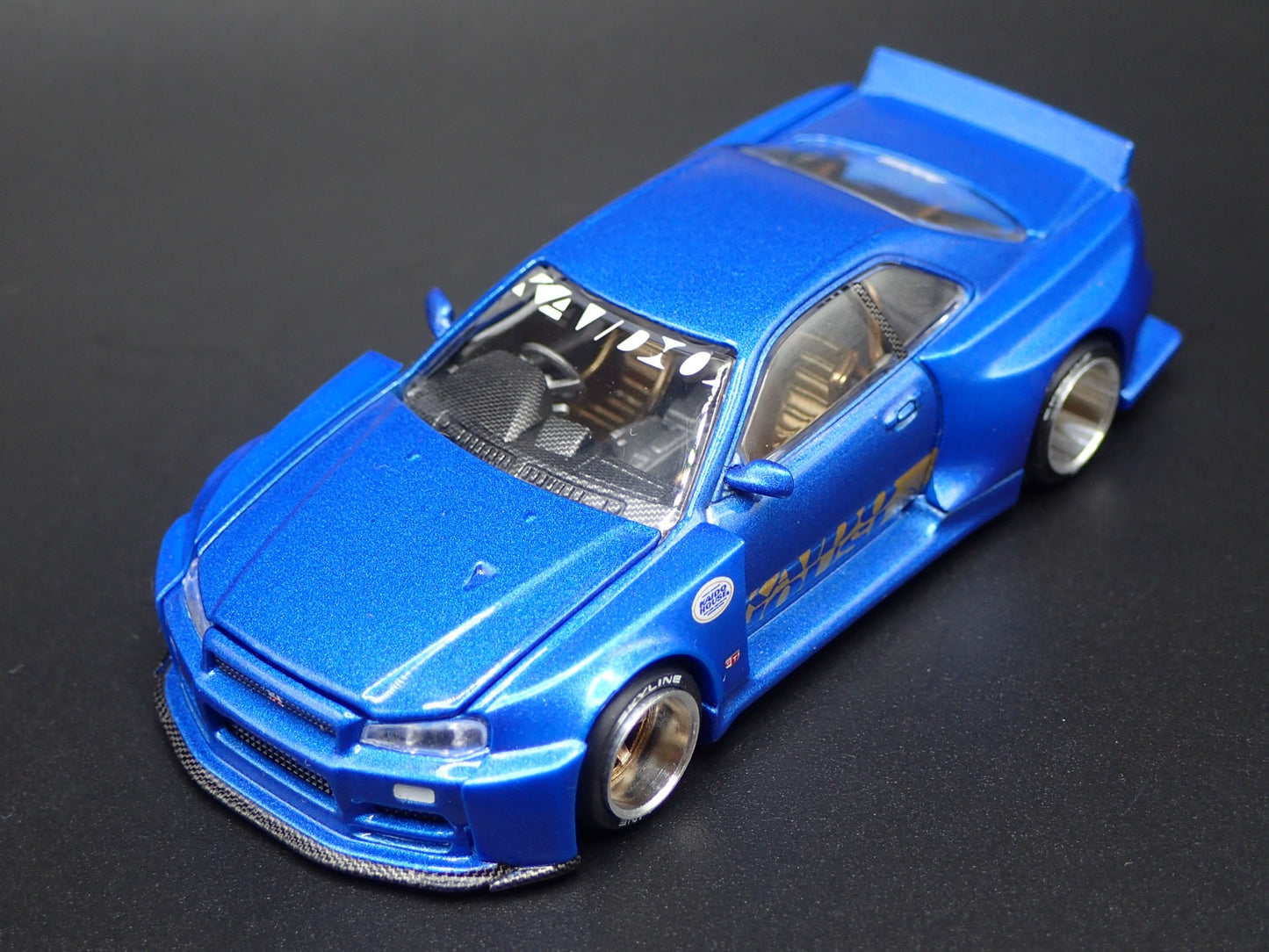 1999-2002 NISSAN SKYLINE GTR R34 KAIDO RACING V2 1:64 SCALE DIECAST MODEL CAR