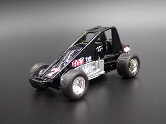 SPRINT CAR #7 RICHARD GRIFFEN SANDER BLACK 1:64 SCALE DIORAMA DIECAST MODEL CAR