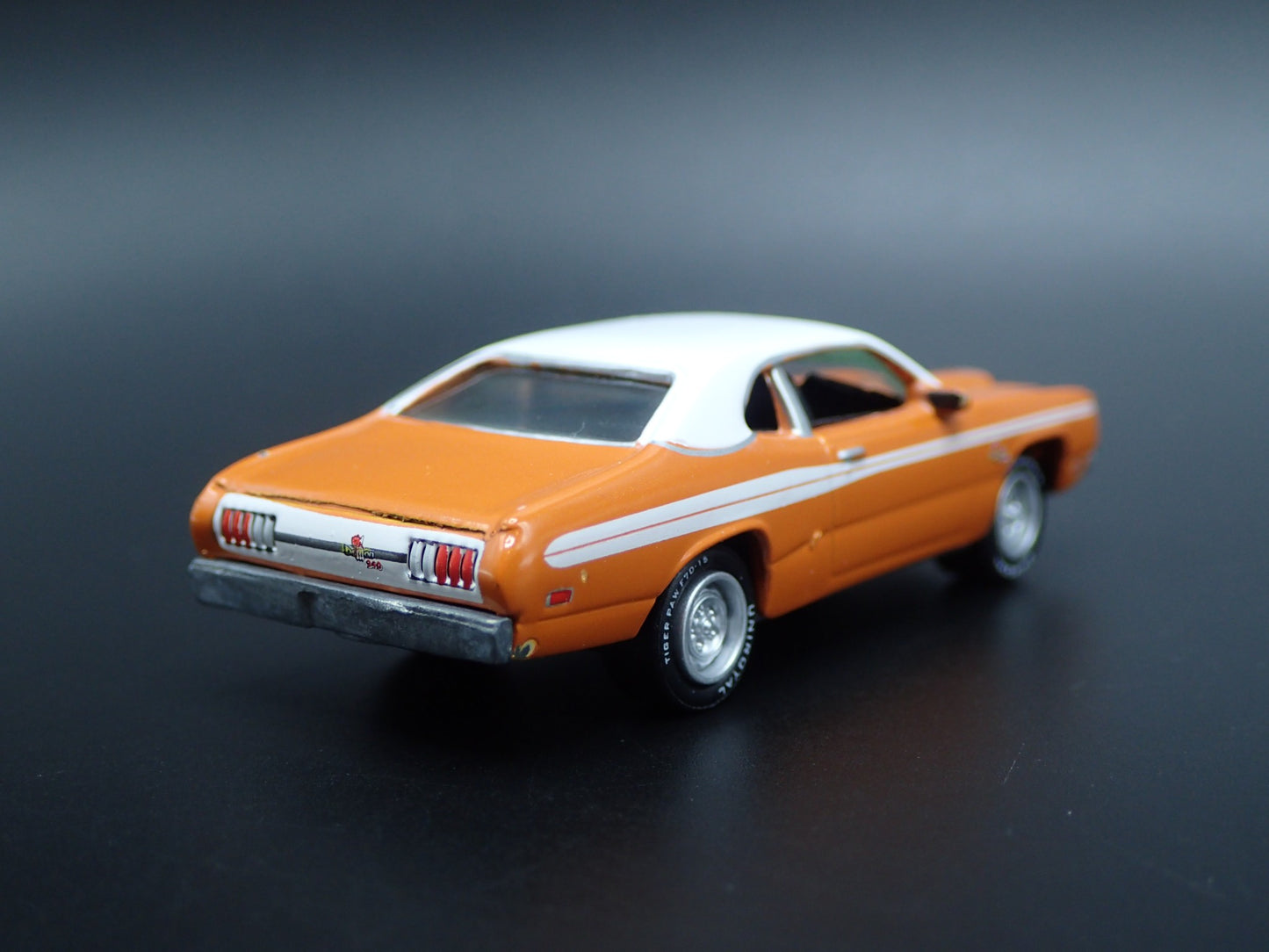 1971 71 DODGE DEMON ORANGE 1/64 SCALE COLLECTIBLE DIORAMA DIECAST MODEL CAR