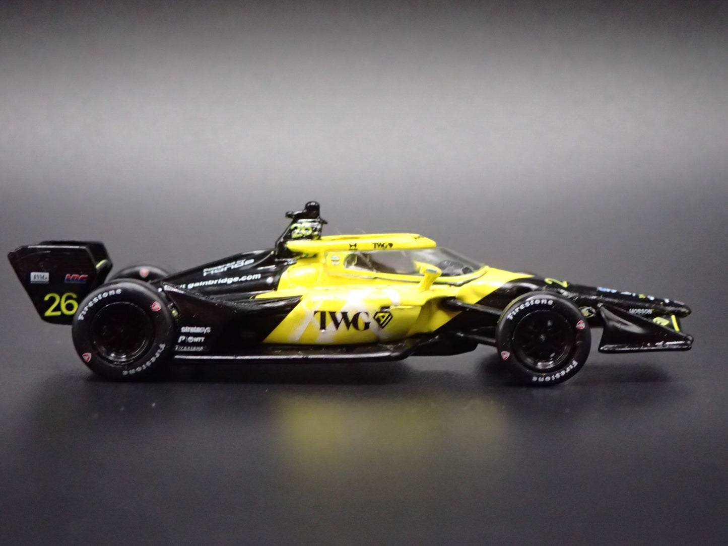 2026 26 INDY CAR HONDA #26 WILL POWER TWG 1:64 SCALE DIORAMA DIECAST MODEL CAR