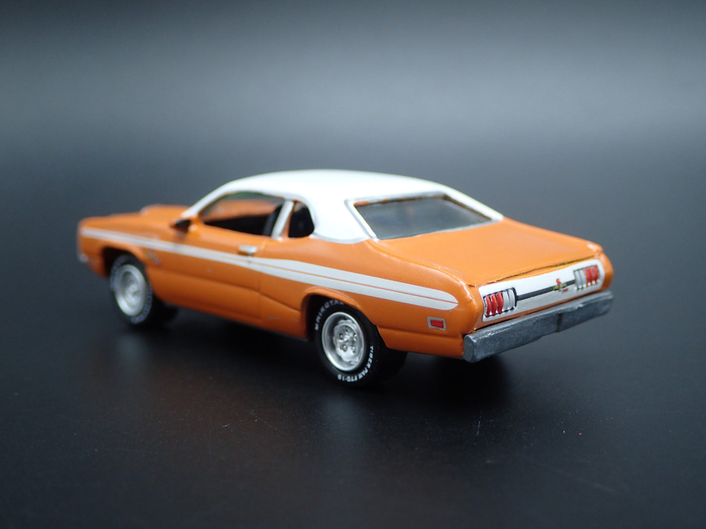 1971 71 DODGE DEMON ORANGE 1/64 SCALE COLLECTIBLE DIORAMA DIECAST MODEL CAR