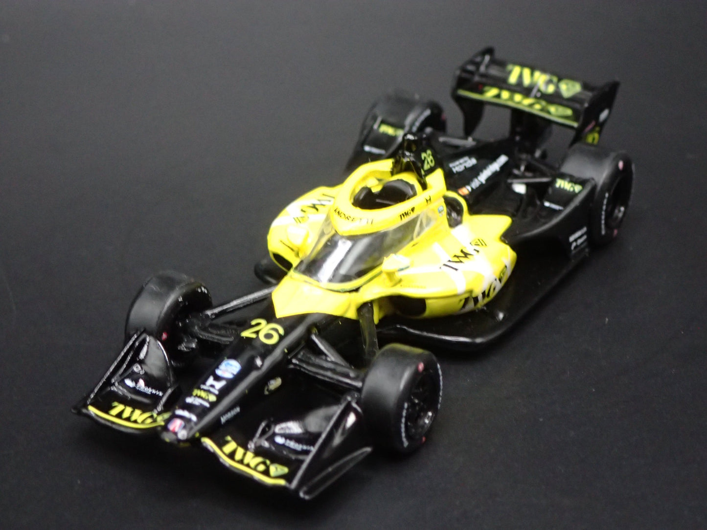 2026 26 INDY CAR HONDA #26 WILL POWER TWG 1:64 SCALE DIORAMA DIECAST MODEL CAR
