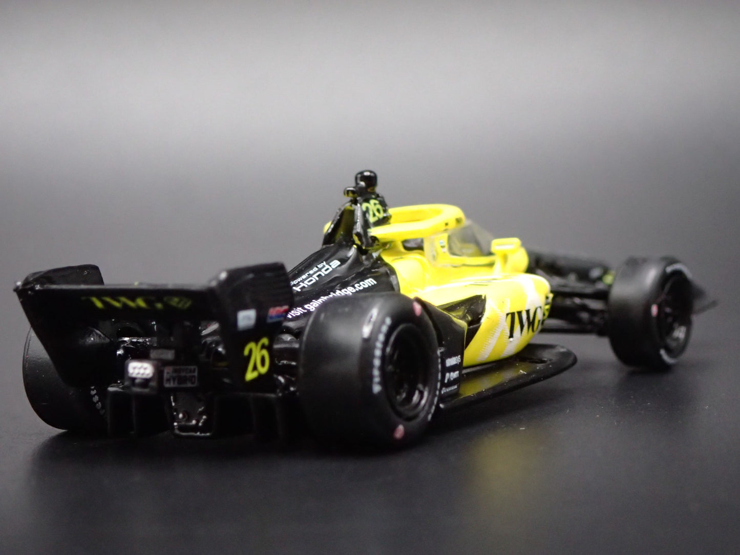 2026 26 INDY CAR HONDA #26 WILL POWER TWG 1:64 SCALE DIORAMA DIECAST MODEL CAR