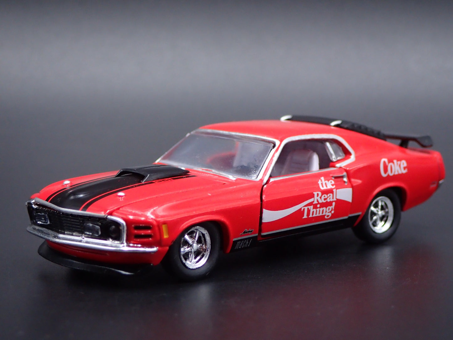 1970 70 FORD MUSTANG MACH 1 351 FASTBACK COCA COLA 1:64 SCALE DIECAST MODEL CAR