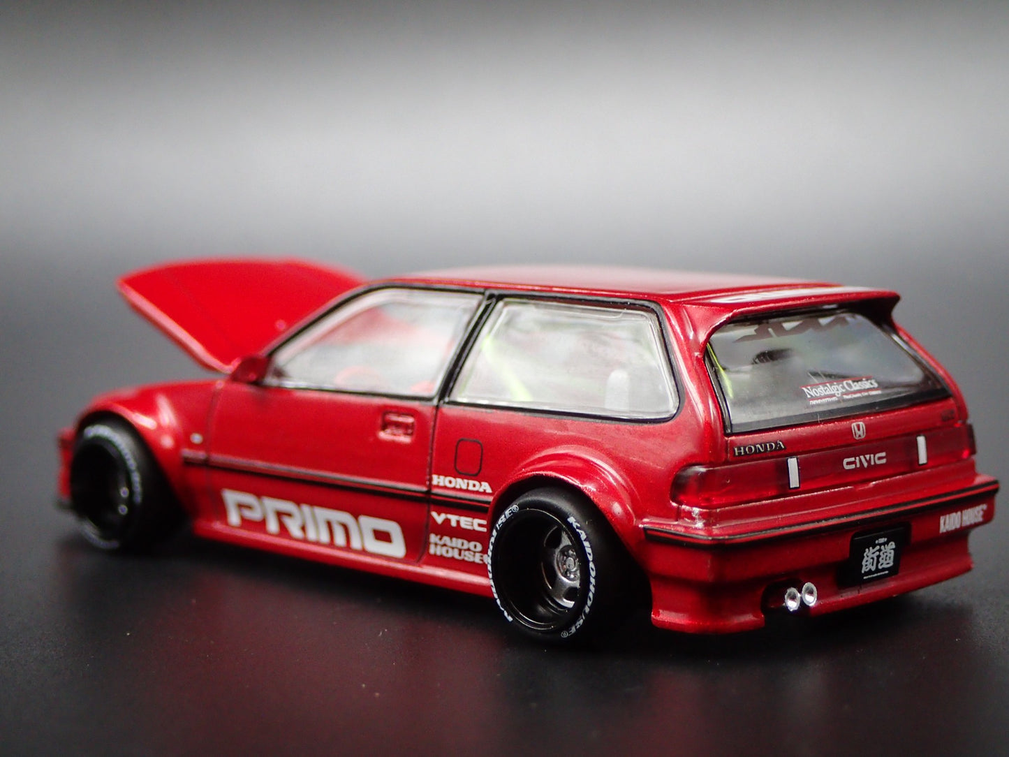 1987-1991 HONDA CIVIC EF HATCH KAIDO HOUSE 1:64 SCALE DIORAMA DIECAST MODEL CAR