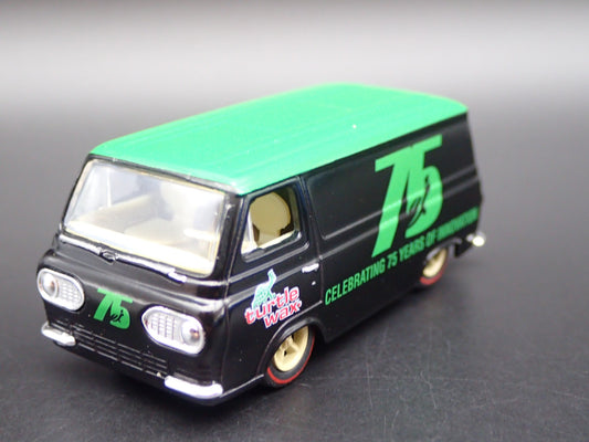 1963 63 FORD ECONOLINE DELIVERY VAN TURTLE WAX BLACK 1:64 DIECAST MODEL CAR
