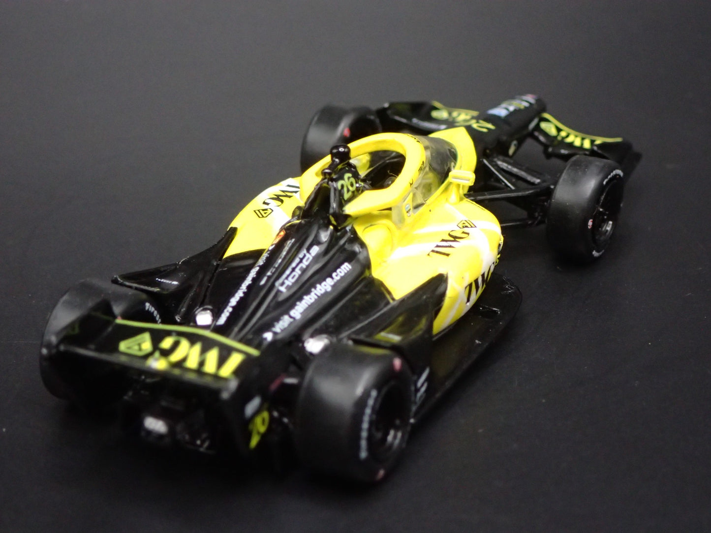 2026 26 INDY CAR HONDA #26 WILL POWER TWG 1:64 SCALE DIORAMA DIECAST MODEL CAR