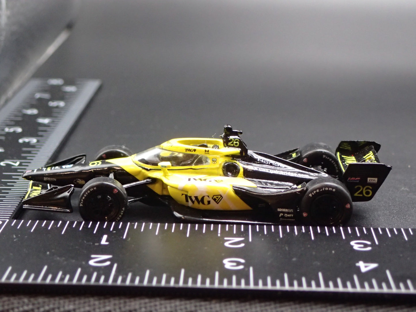 2026 26 INDY CAR HONDA #26 WILL POWER TWG 1:64 SCALE DIORAMA DIECAST MODEL CAR