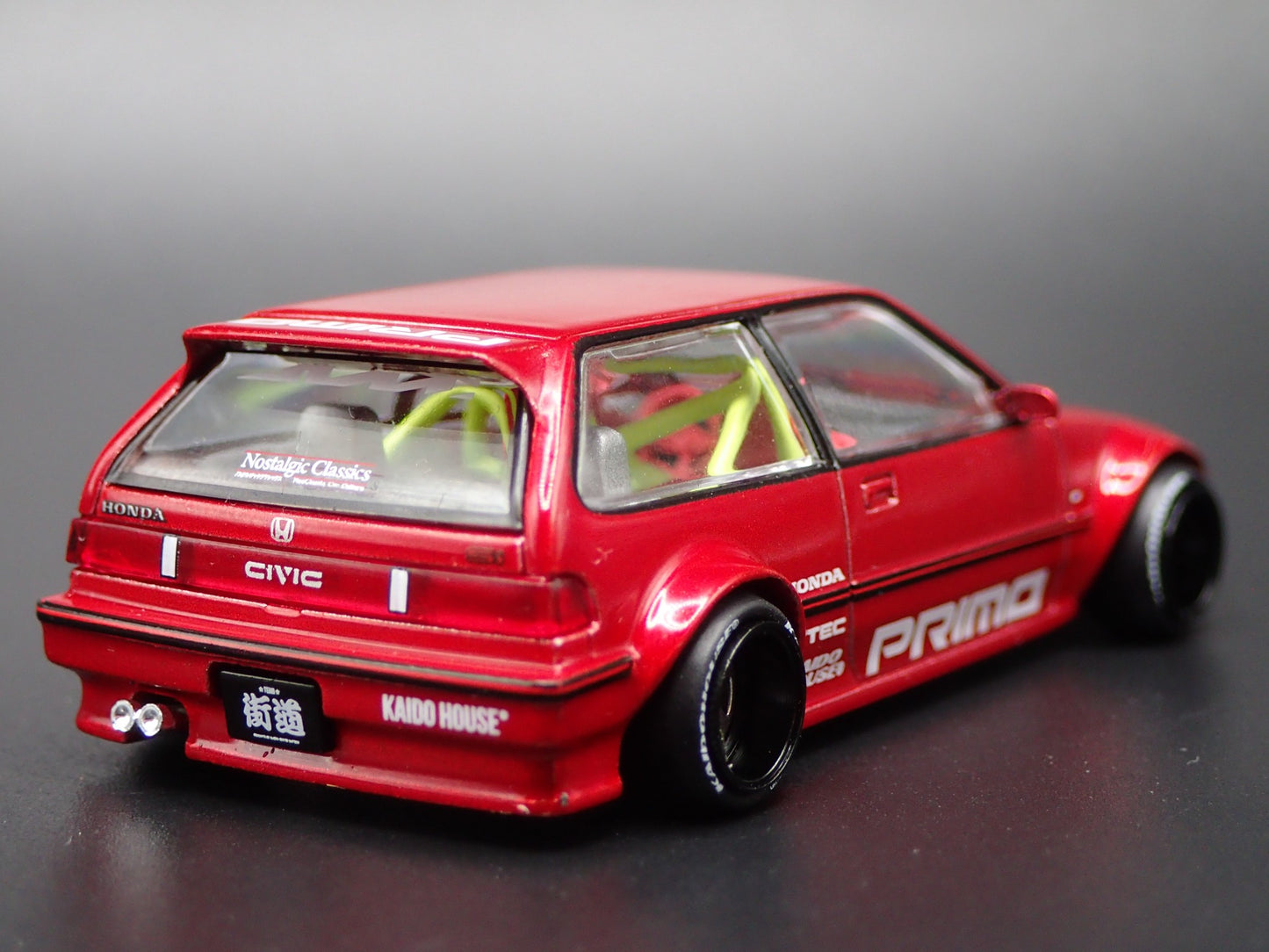 1987-1991 HONDA CIVIC EF HATCH KAIDO HOUSE 1:64 SCALE DIORAMA DIECAST MODEL CAR
