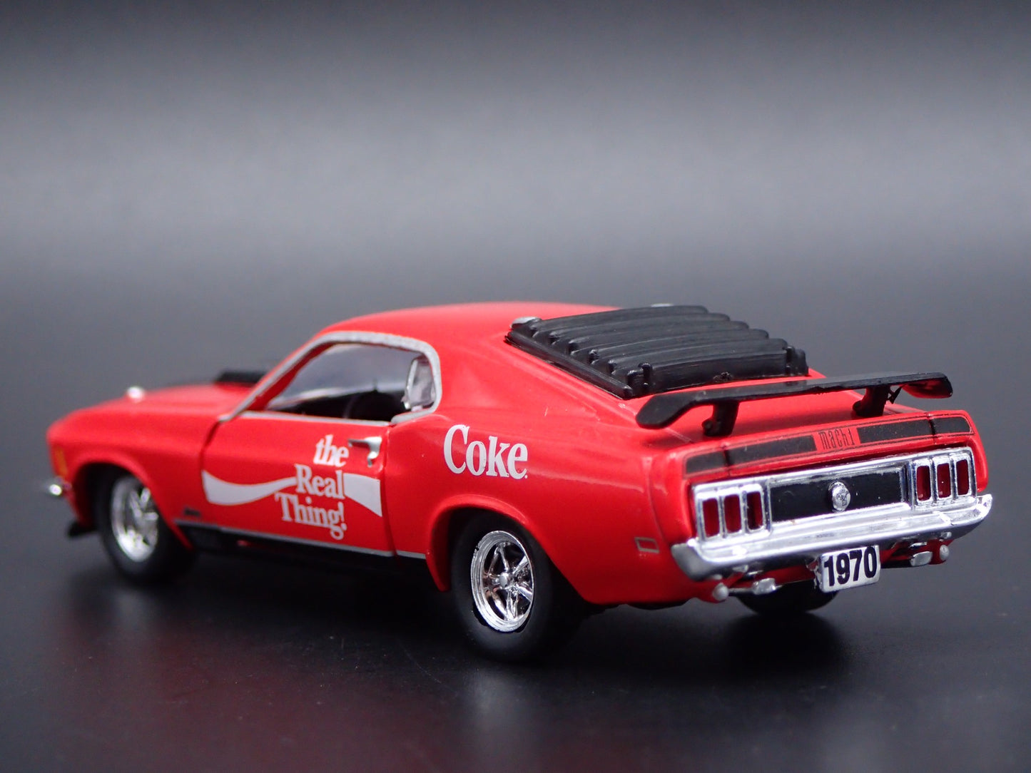 1970 70 FORD MUSTANG MACH 1 351 FASTBACK COCA COLA 1:64 SCALE DIECAST MODEL CAR