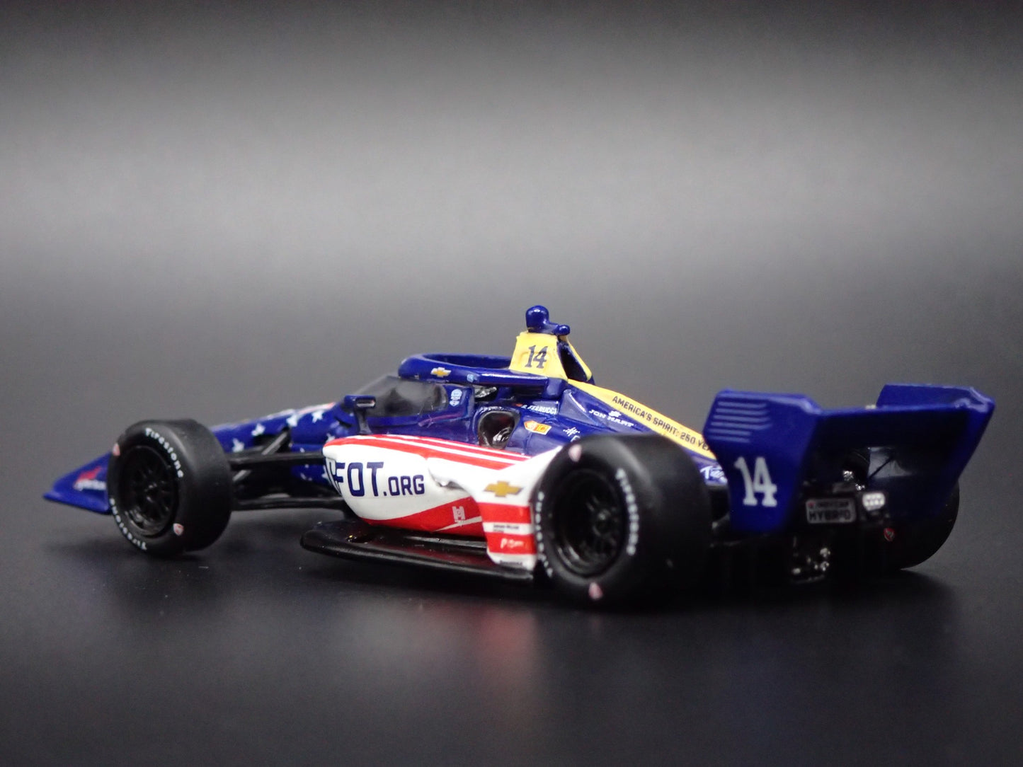 2026 26 INDY CAR CHEVY 14 SANTINO FERRUCCI HFOT USA 1:64 SCALE DIECAST MODEL CAR