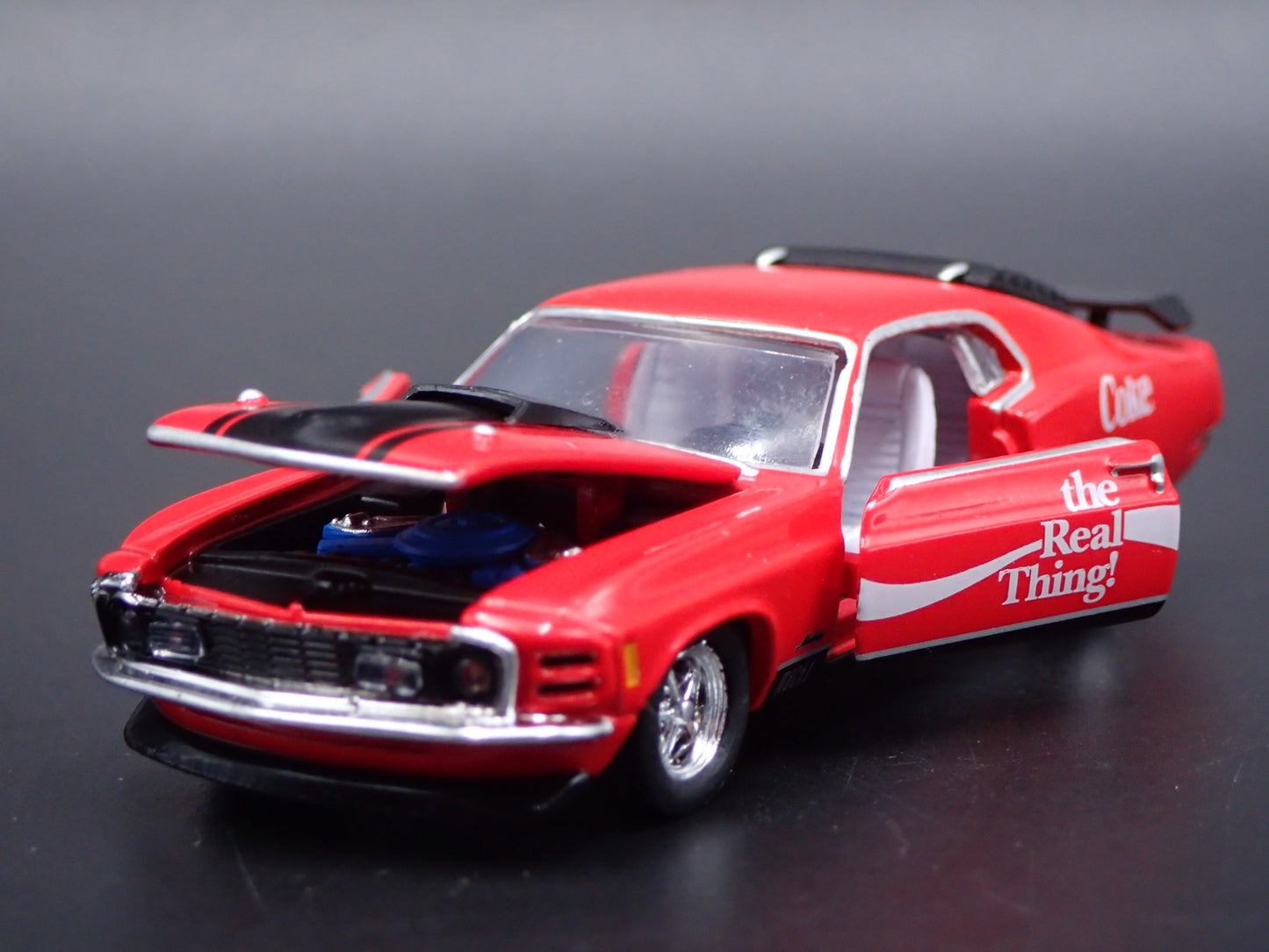 1970 70 FORD MUSTANG MACH 1 351 FASTBACK COCA COLA 1:64 SCALE DIECAST MODEL CAR