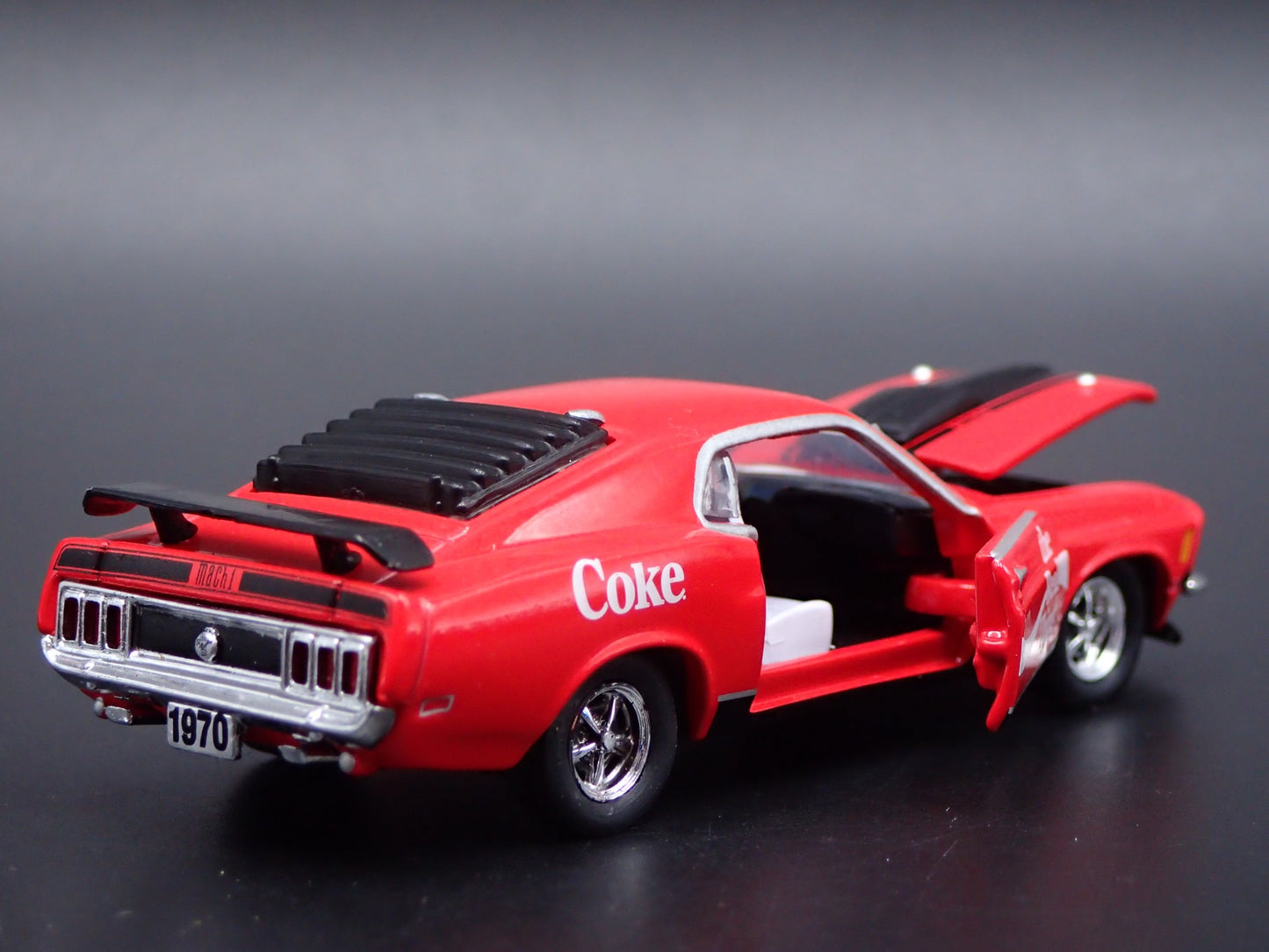 1970 70 FORD MUSTANG MACH 1 351 FASTBACK COCA COLA 1:64 SCALE DIECAST MODEL CAR