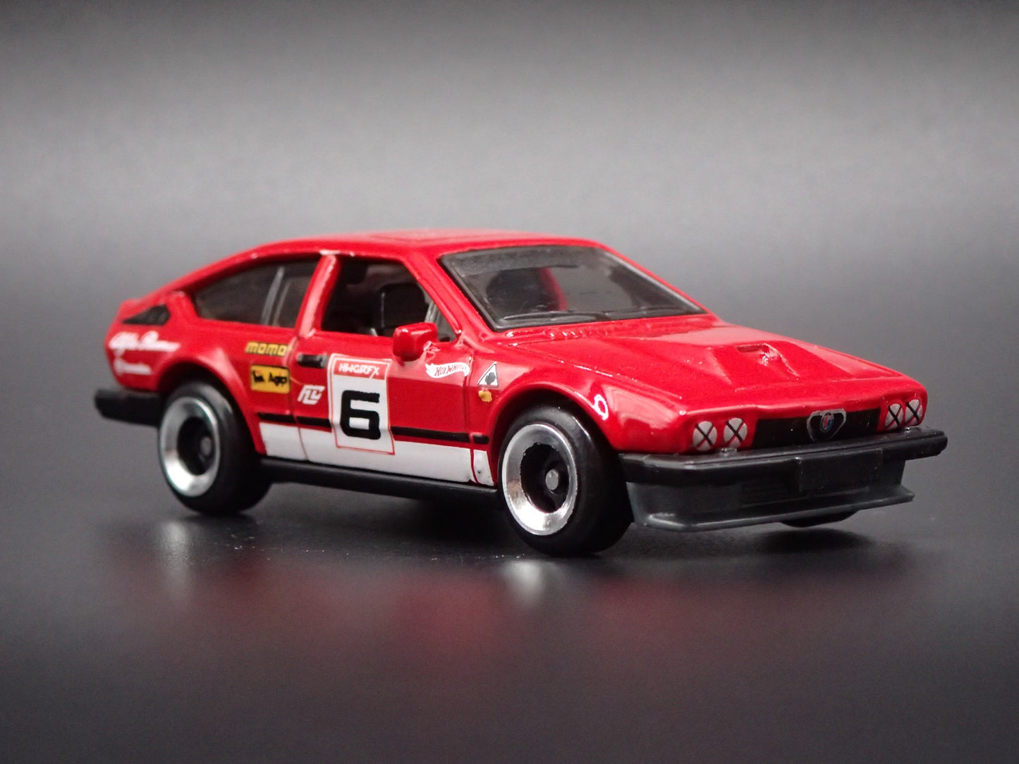 1981-1987 ALFA ROMEO GTV6 3.0 RED 1:64 SCALE COLLECTIBLE DIECAST MODEL CAR