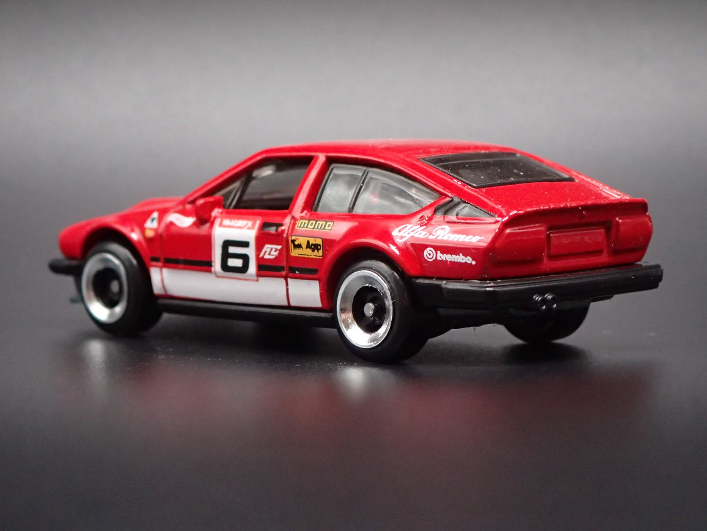 1981-1987 ALFA ROMEO GTV6 3.0 RED 1:64 SCALE COLLECTIBLE DIECAST MODEL CAR
