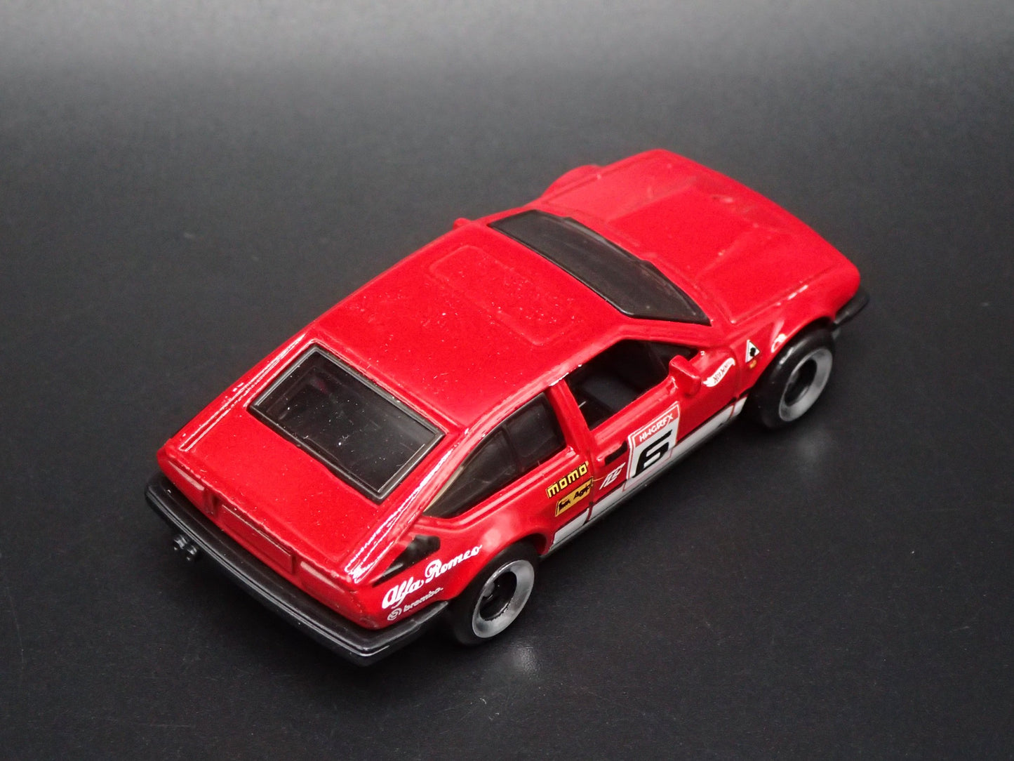 1981-1987 ALFA ROMEO GTV6 3.0 RED 1:64 SCALE COLLECTIBLE DIECAST MODEL CAR