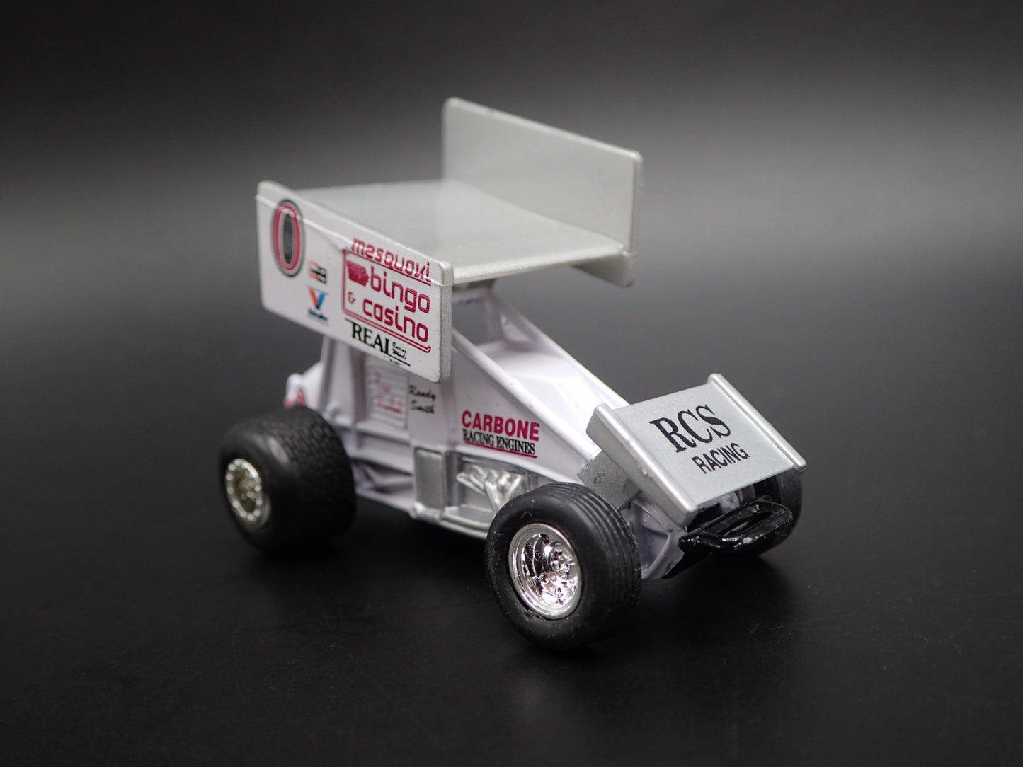 SPRINT CAR #0 RANDY SMITH MESQUAKI BINGO 1:64 SCALE DIORAMA DIECAST MODEL CAR