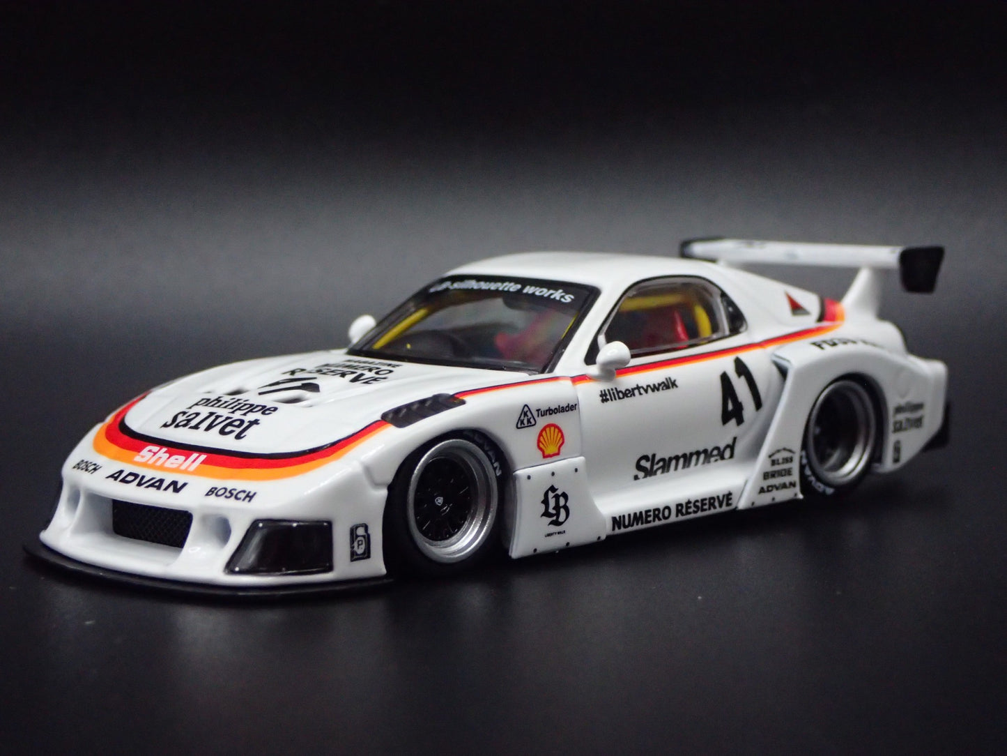 MAZDA RX7 FD3S LB-SUPER SILHOUETTE LIBERTY WALK JDM 1:64 SCALE DIECAST MODEL CAR