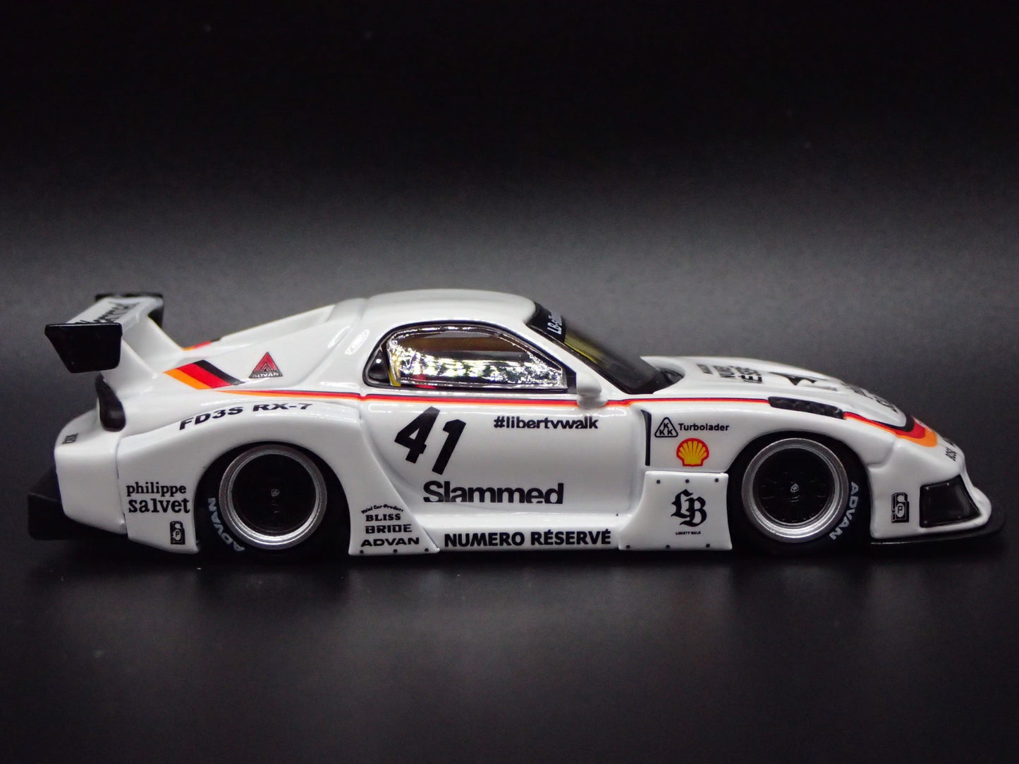 MAZDA RX7 FD3S LB-SUPER SILHOUETTE LIBERTY WALK JDM 1:64 SCALE DIECAST MODEL CAR