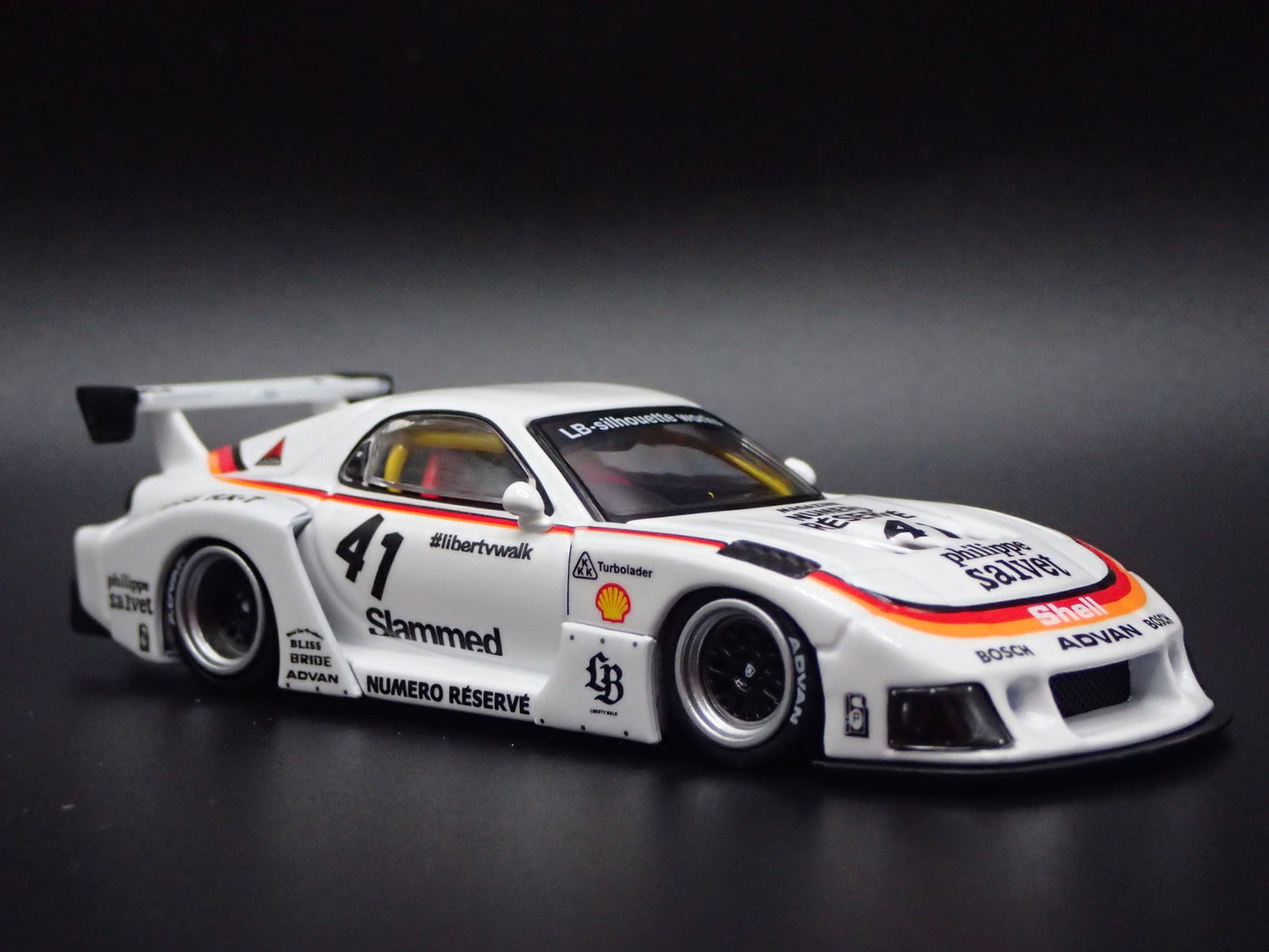 MAZDA RX7 FD3S LB-SUPER SILHOUETTE LIBERTY WALK JDM 1:64 SCALE DIECAST MODEL CAR