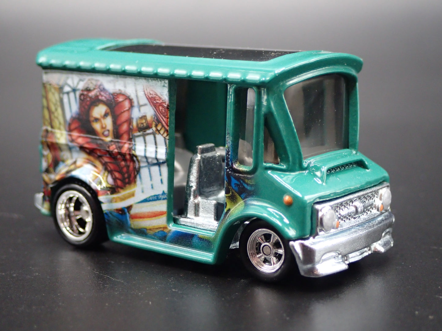 RETRO BREAD DELIVERY TRUCK MOTU MASTERS 1:64 SCALE DIORAMA DIECAST MODEL CAR