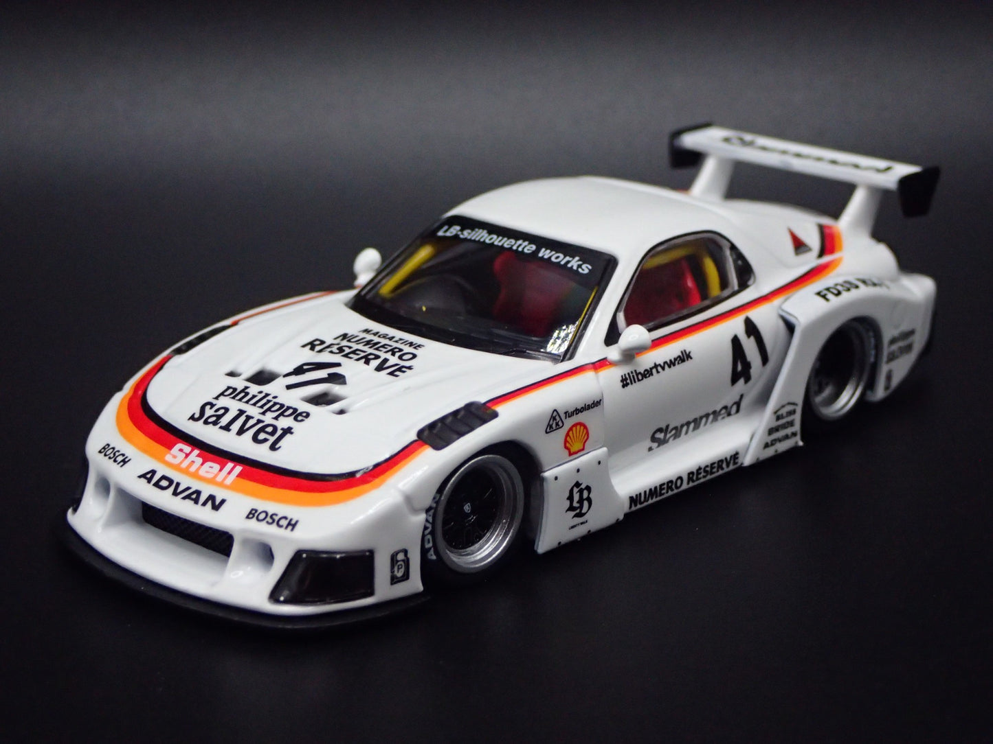 MAZDA RX7 FD3S LB-SUPER SILHOUETTE LIBERTY WALK JDM 1:64 SCALE DIECAST MODEL CAR