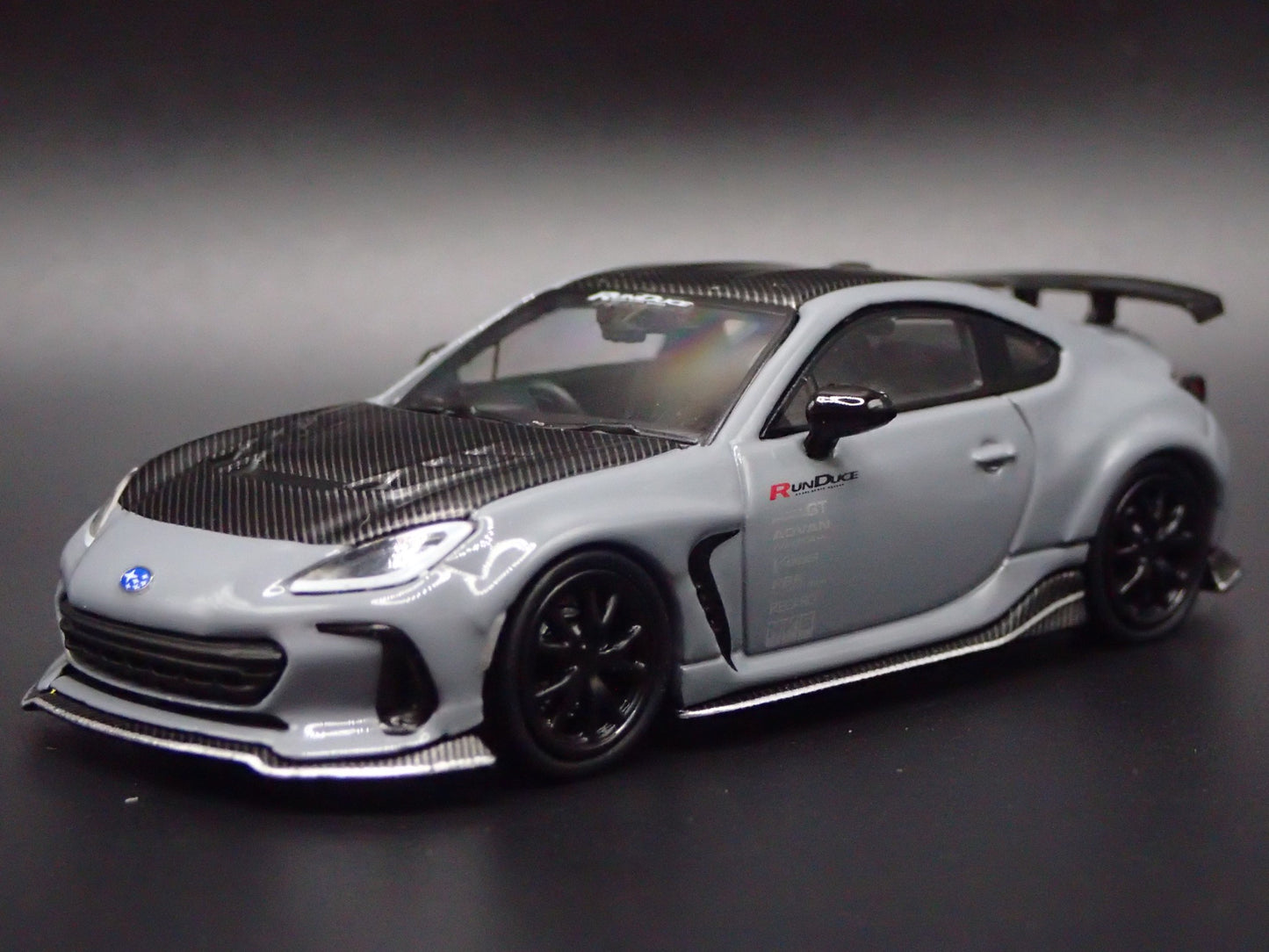 2021-2025 SUBARU BRZ GRAY RARE 1/64 SCALE COLLECTIBLE DIORAMA DIECAST MODEL CAR