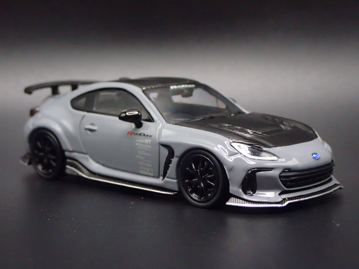 2021-2025 SUBARU BRZ GRAY RARE 1/64 SCALE COLLECTIBLE DIORAMA DIECAST MODEL CAR