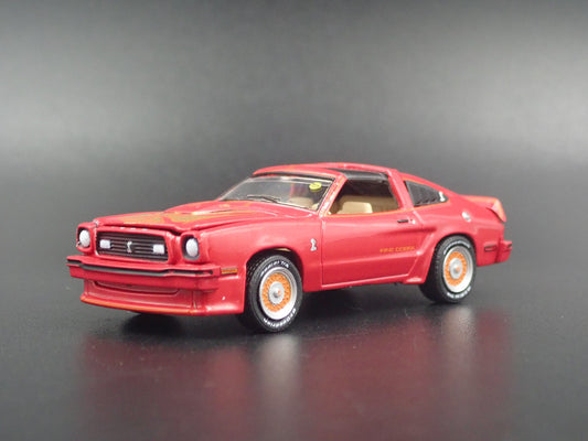 1978 78 FORD MUSTANG II KING COBRA RED 1:64 SCALE COLLECTIBLE DIECAST MODEL CAR