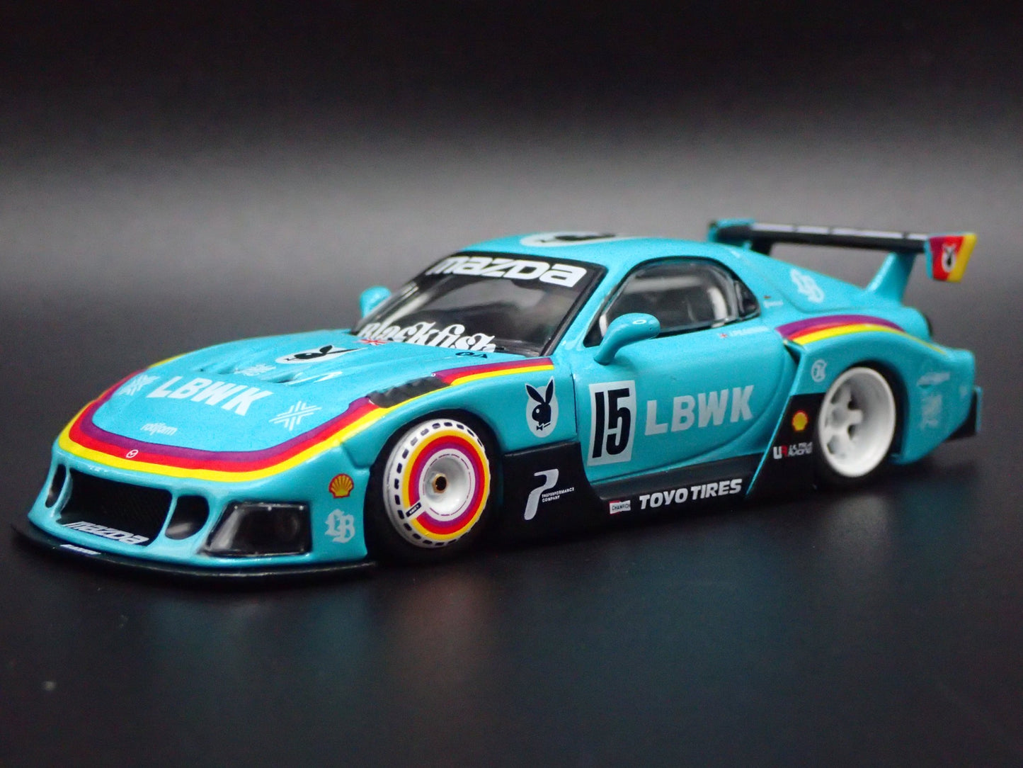 MAZDA RX7 FD3S LB-SUPER SILHOUETTE LIBERTY WALK JDM 1:64 SCALE DIECAST MODEL CAR