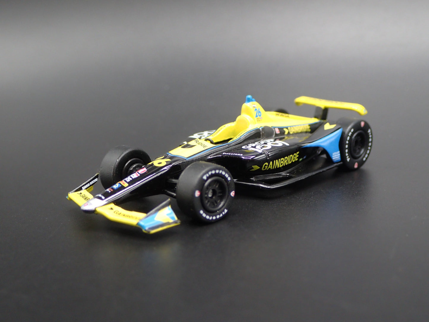 2019 INDY CAR RACING HONDA 26 ZACH VEACH GAINBRIDGE 1:64 SCALE DIECAST MODEL CAR