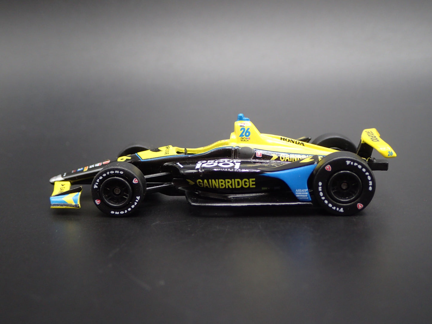 2019 INDY CAR RACING HONDA 26 ZACH VEACH GAINBRIDGE 1:64 SCALE DIECAST MODEL CAR