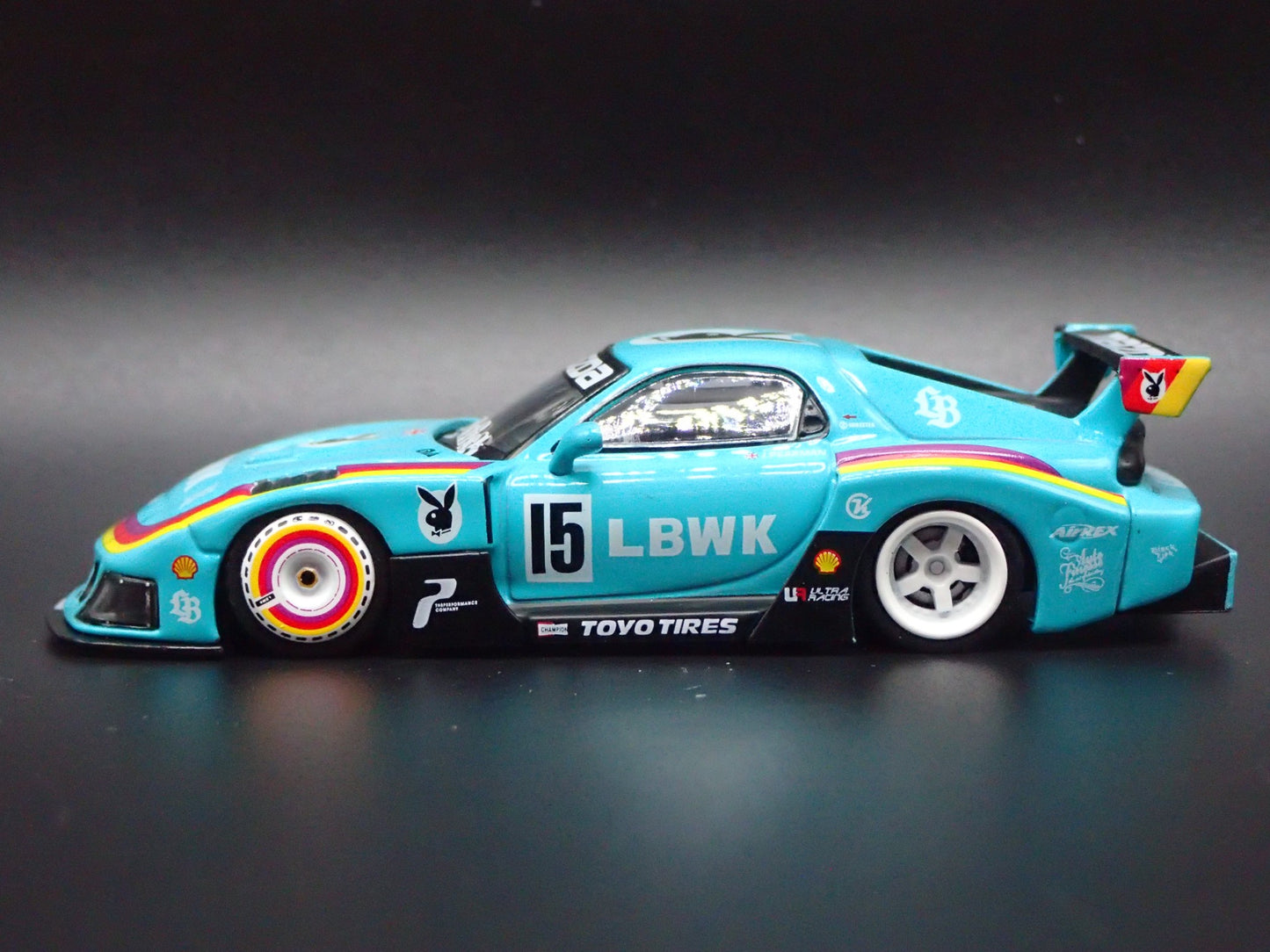 MAZDA RX7 FD3S LB-SUPER SILHOUETTE LIBERTY WALK JDM 1:64 SCALE DIECAST MODEL CAR
