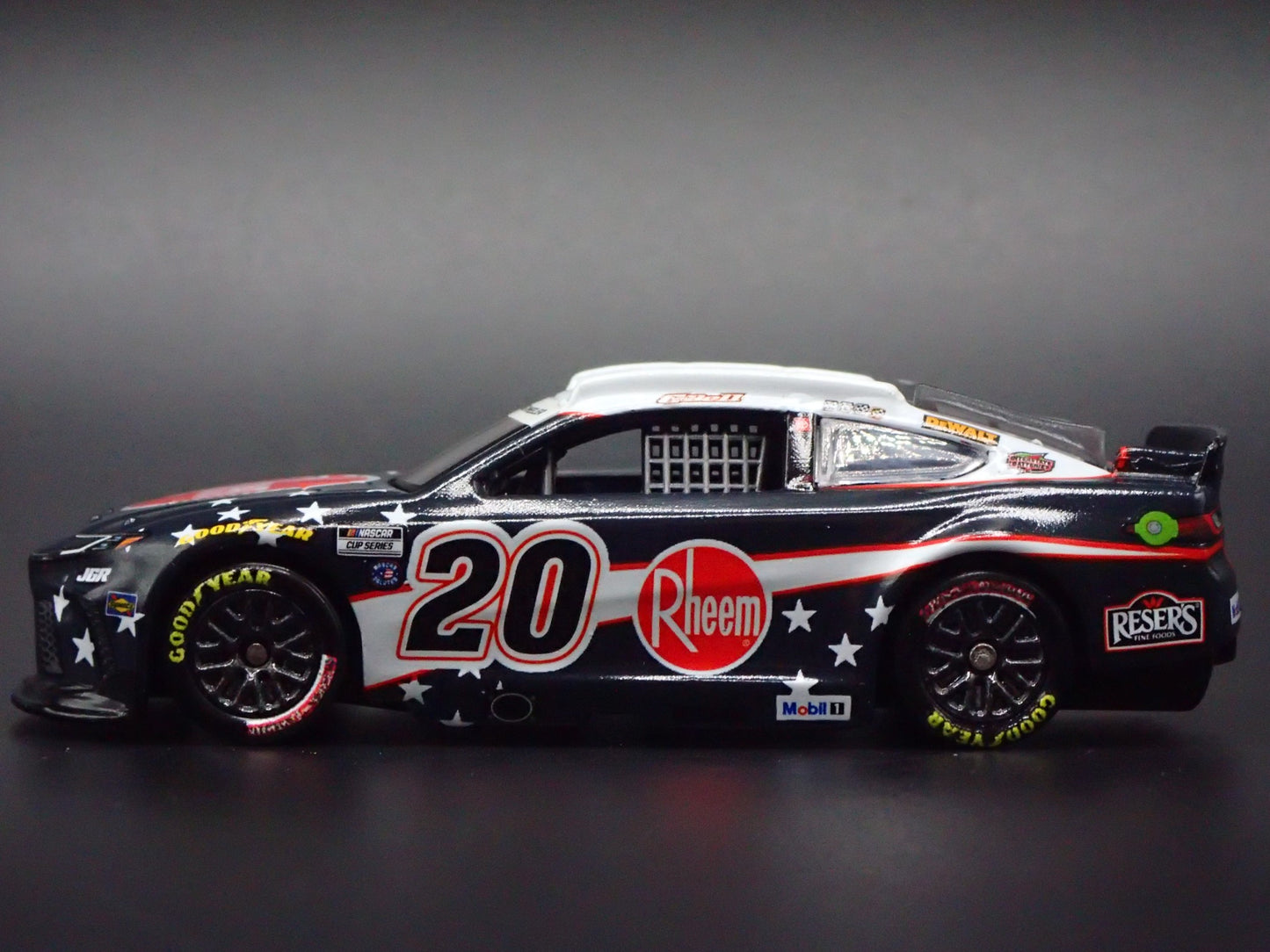 2025 TOYOTA CAMRY 20 CHRISTOPHER BELL RHEEM SALUTES NASCAR 1:64 DIECAST CAR