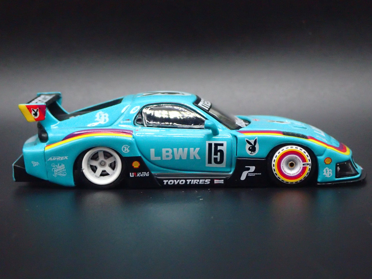 MAZDA RX7 FD3S LB-SUPER SILHOUETTE LIBERTY WALK JDM 1:64 SCALE DIECAST MODEL CAR