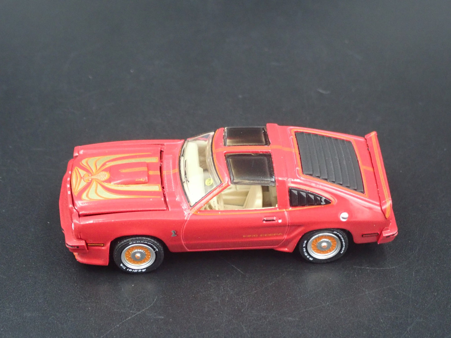 1978 78 FORD MUSTANG II KING COBRA RED 1:64 SCALE COLLECTIBLE DIECAST MODEL CAR