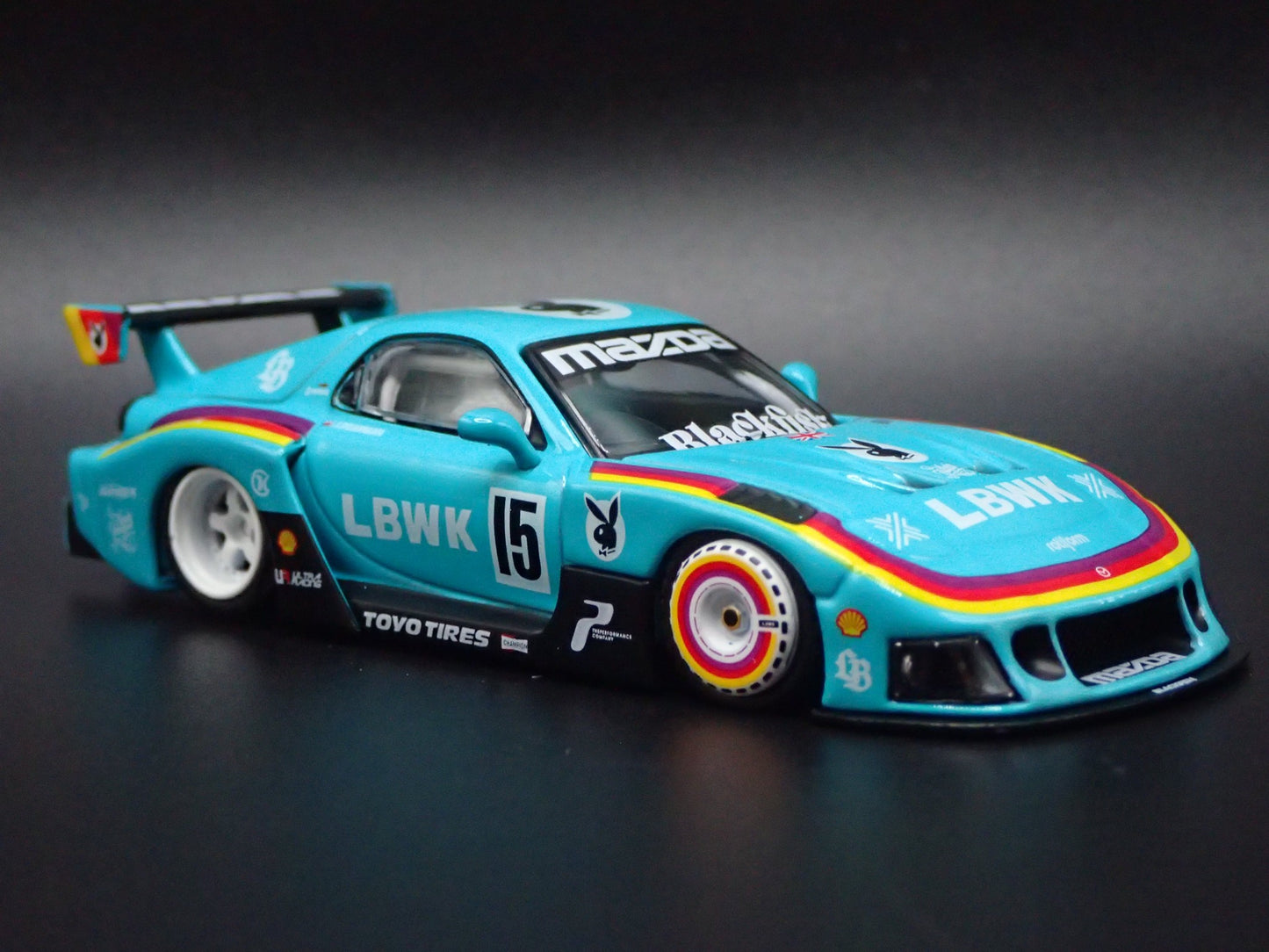 MAZDA RX7 FD3S LB-SUPER SILHOUETTE LIBERTY WALK JDM 1:64 SCALE DIECAST MODEL CAR