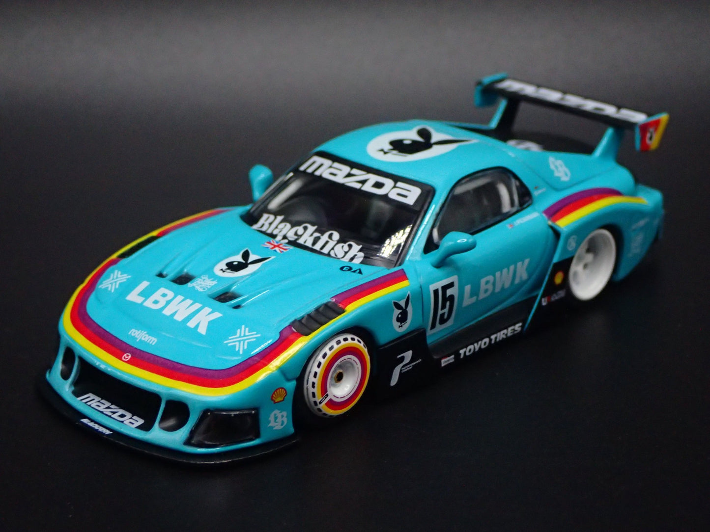 MAZDA RX7 FD3S LB-SUPER SILHOUETTE LIBERTY WALK JDM 1:64 SCALE DIECAST MODEL CAR