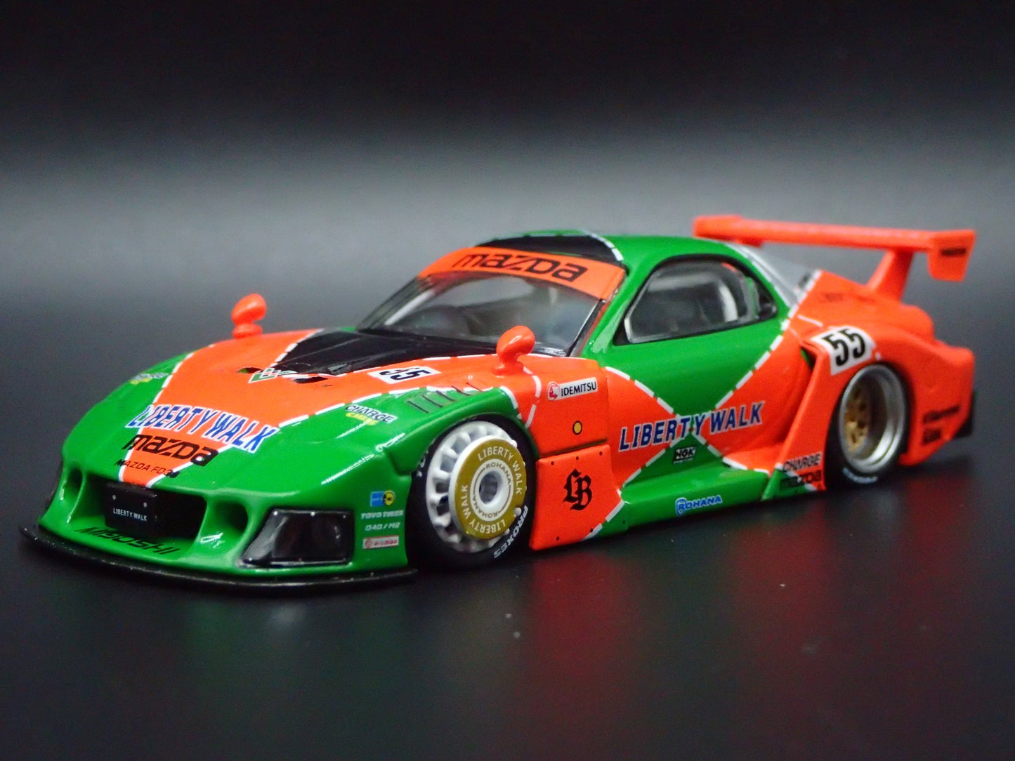 MAZDA RX7 FD3S LB-SUPER SILHOUETTE LIBERTY WALK JDM 1:64 SCALE DIECAST MODEL CAR