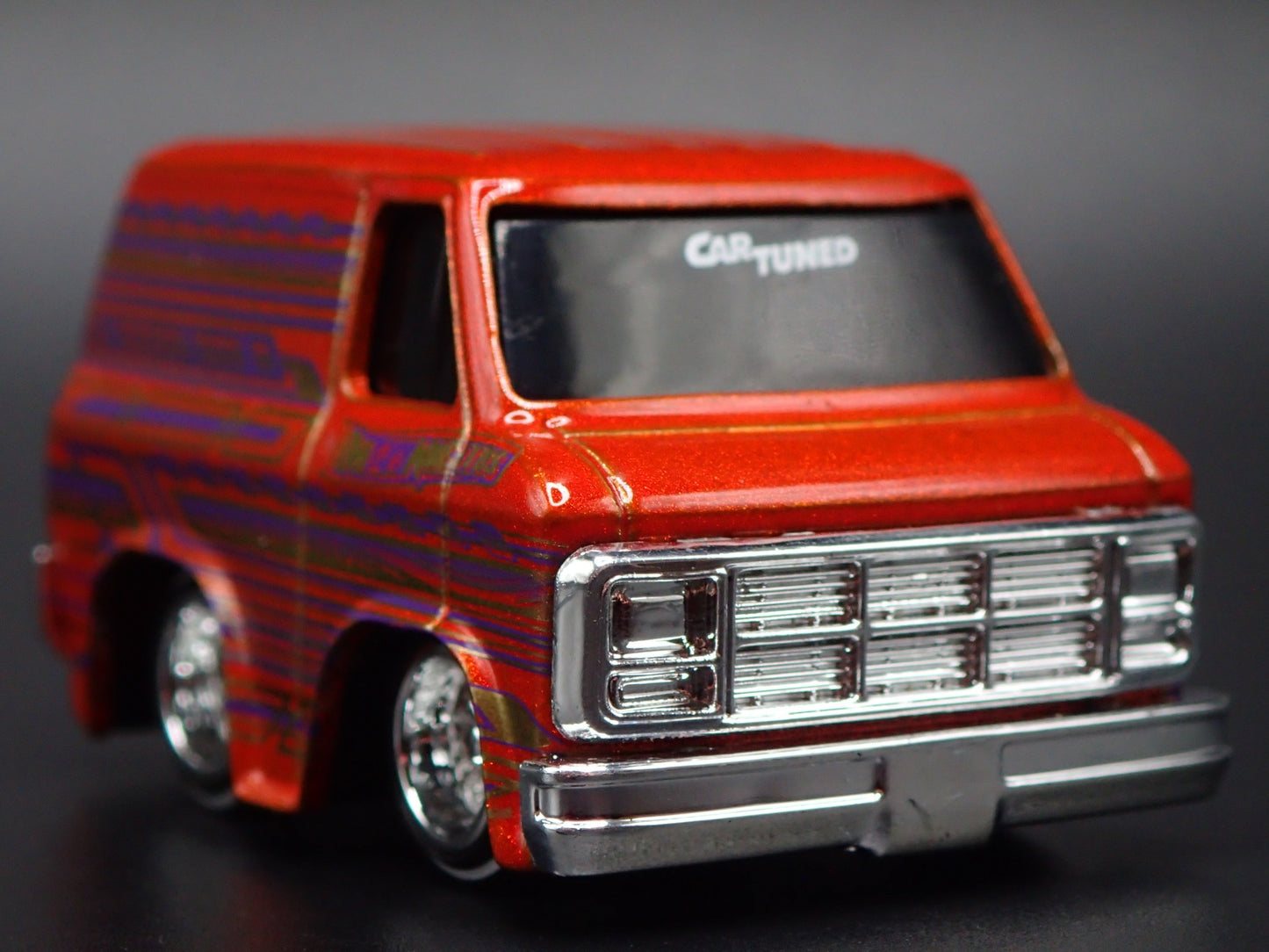 1979 79 GMC VANDURA PANEL VAN CAR TUNED ORANGE 1/64 SCALE DIECAST MODEL CAR
