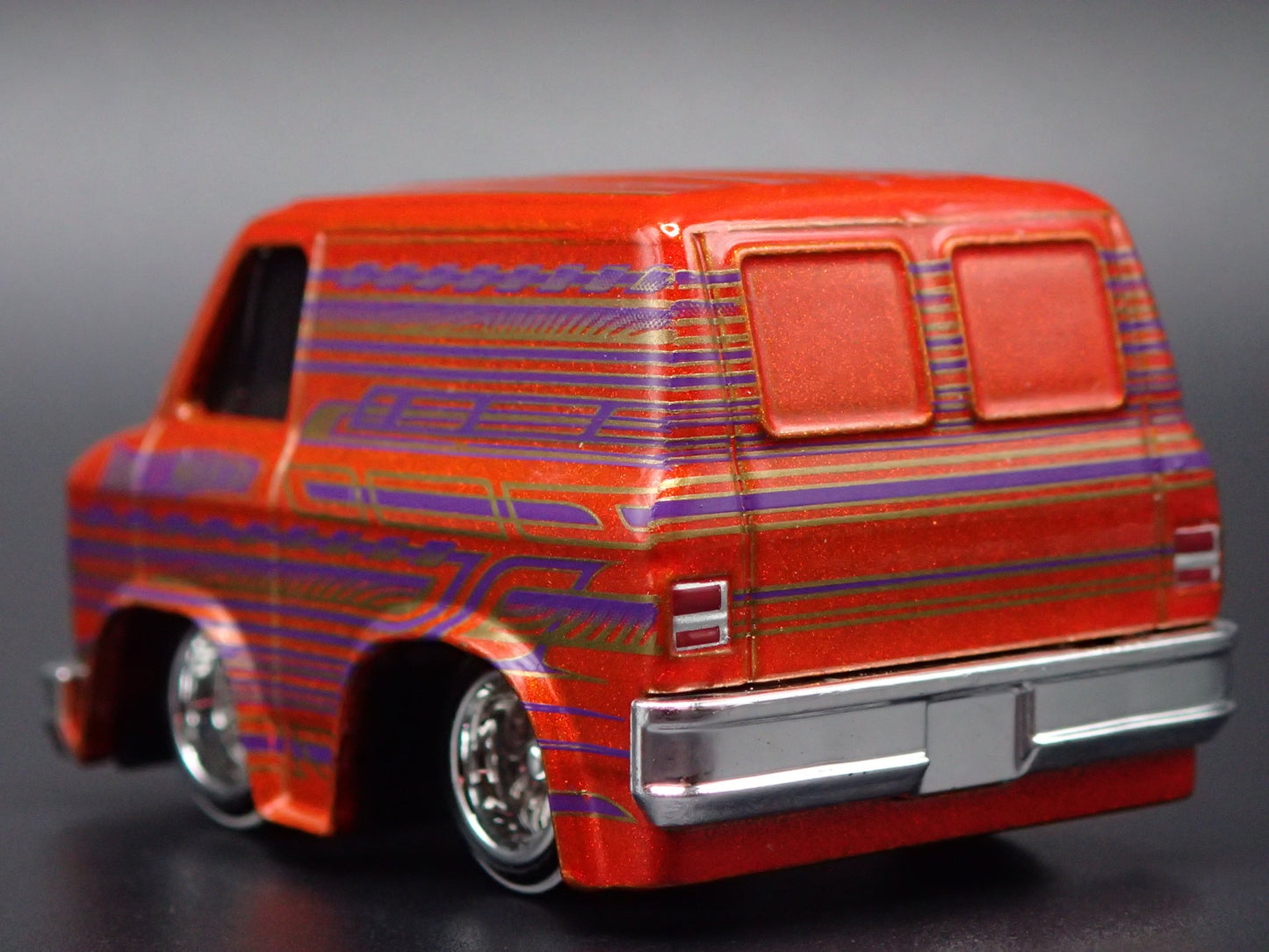 1979 79 GMC VANDURA PANEL VAN CAR TUNED ORANGE 1/64 SCALE DIECAST MODEL CAR