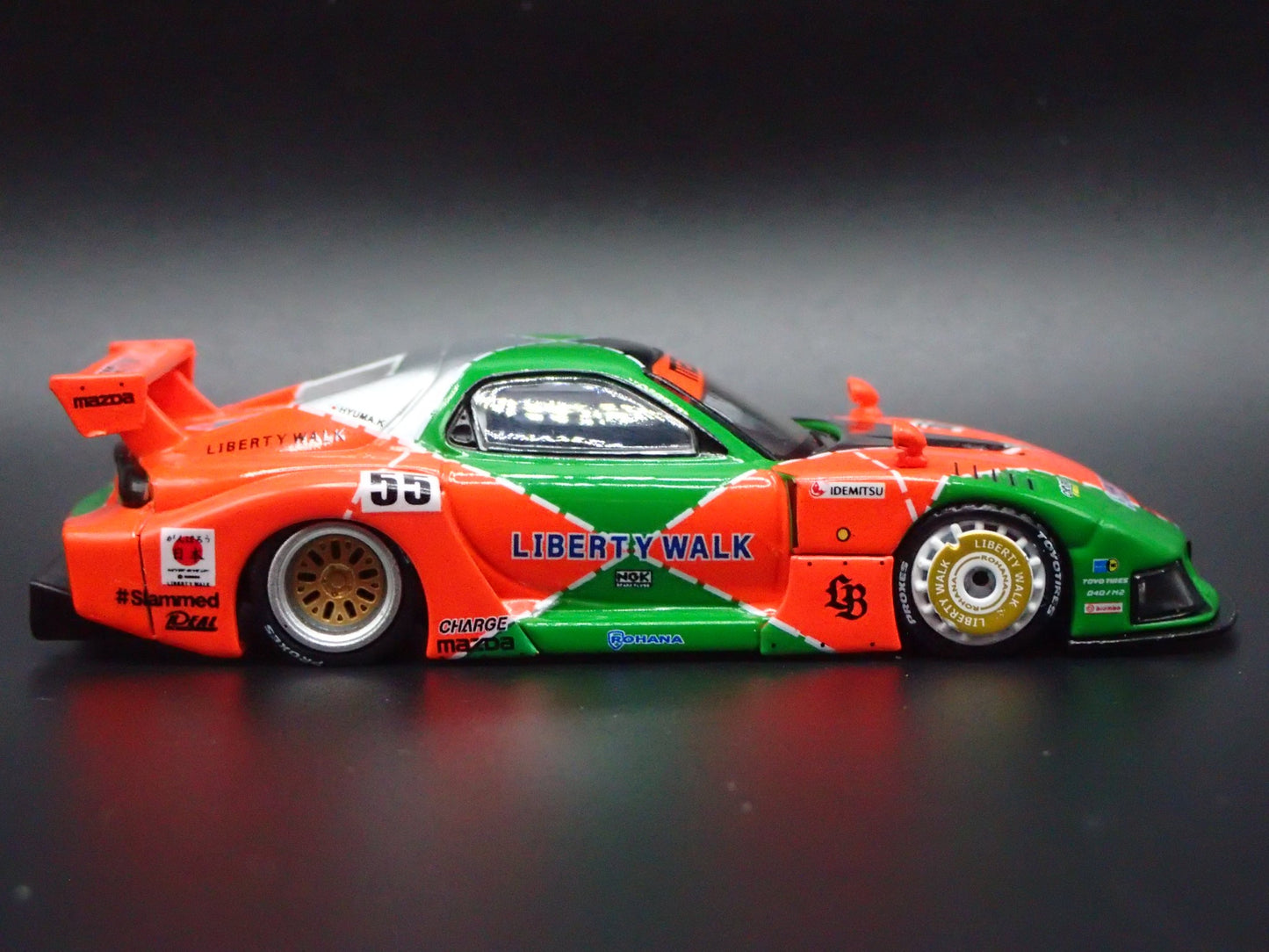 MAZDA RX7 FD3S LB-SUPER SILHOUETTE LIBERTY WALK JDM 1:64 SCALE DIECAST MODEL CAR