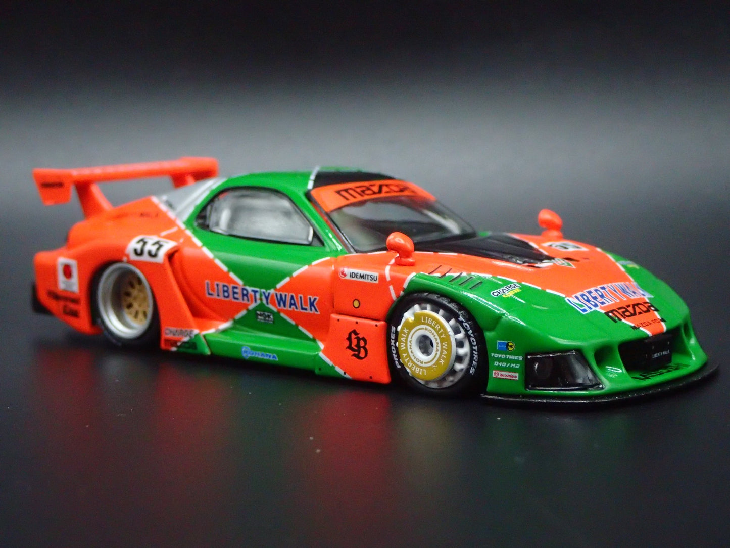 MAZDA RX7 FD3S LB-SUPER SILHOUETTE LIBERTY WALK JDM 1:64 SCALE DIECAST MODEL CAR