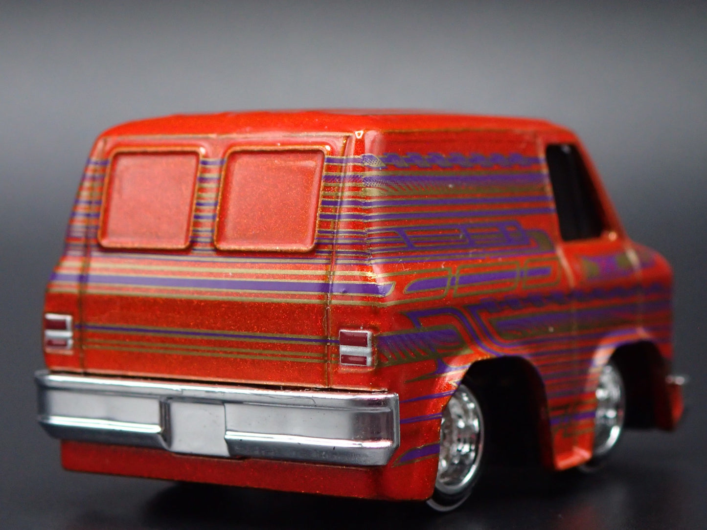1979 79 GMC VANDURA PANEL VAN CAR TUNED ORANGE 1/64 SCALE DIECAST MODEL CAR