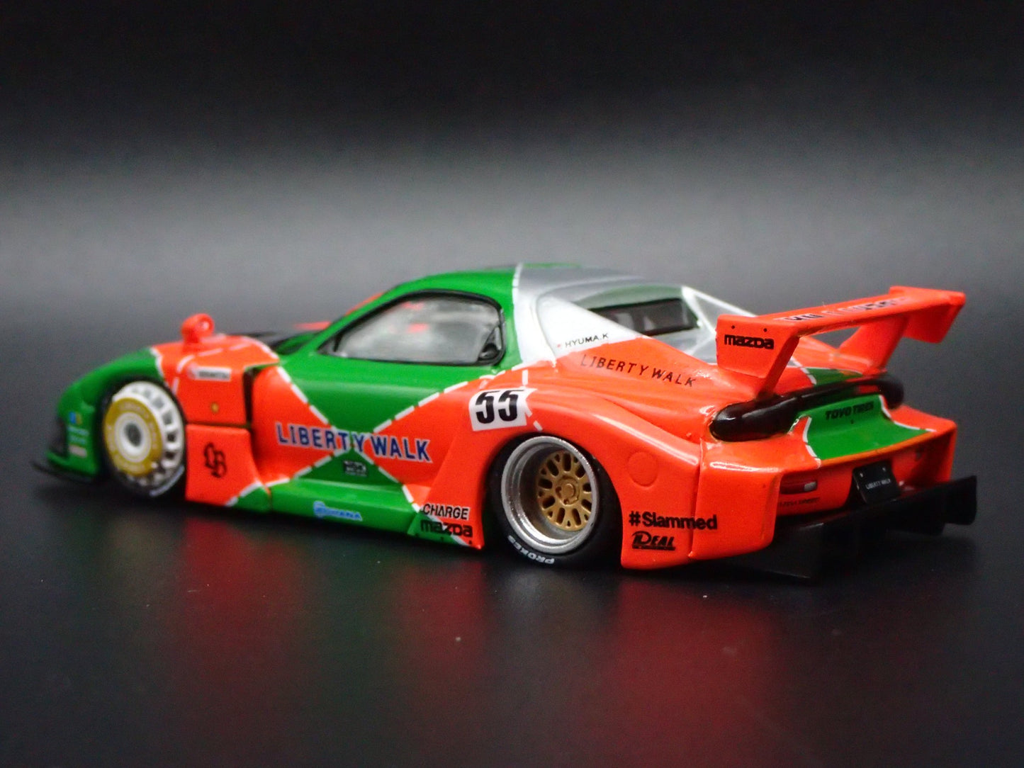 MAZDA RX7 FD3S LB-SUPER SILHOUETTE LIBERTY WALK JDM 1:64 SCALE DIECAST MODEL CAR