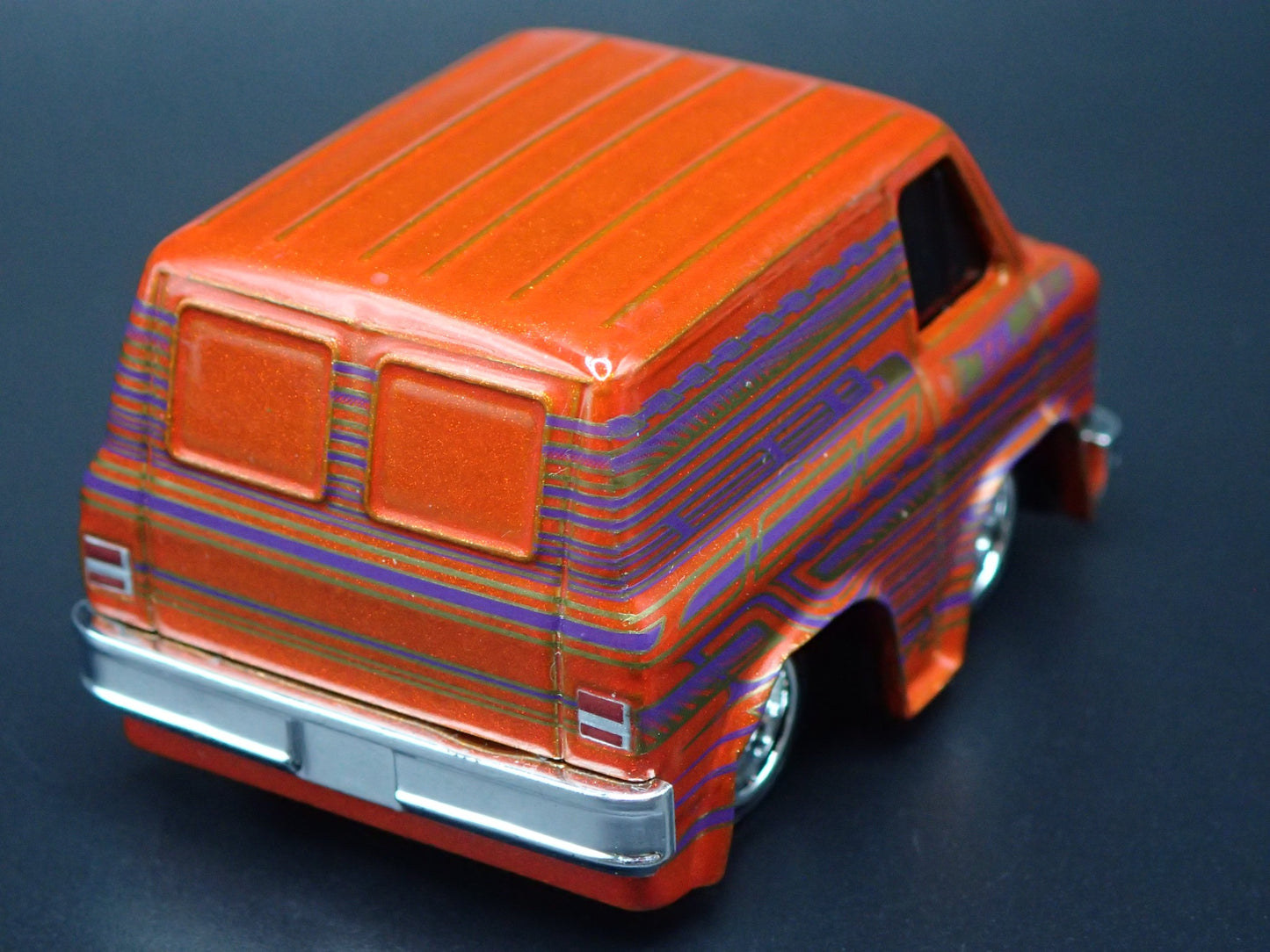 1979 79 GMC VANDURA PANEL VAN CAR TUNED ORANGE 1/64 SCALE DIECAST MODEL CAR